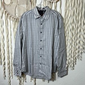 Men's Robert Graham Long Sleeve Button Down Dress Shirt Size XL